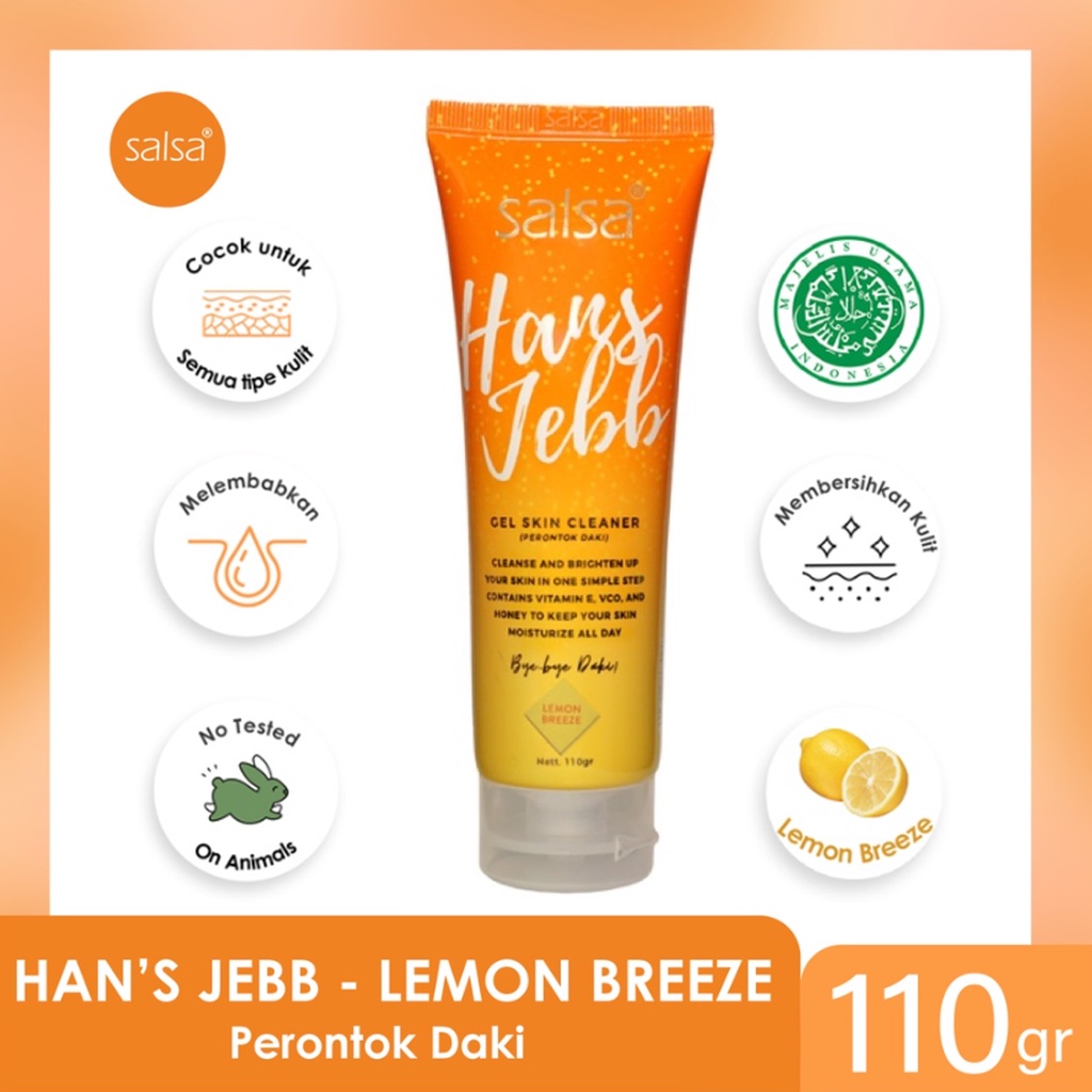 Salsa Hans Jebb Peeling Gel Lemon Breeze 110Gr | Pembersih Daki Salsa