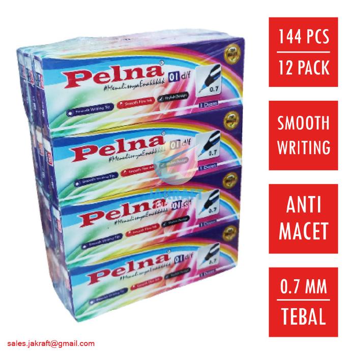 

Office & Stationery | Alat Tulis | Pulpen Bolpen Pen Murah Pelna 01 Isi 144 Pcs (12 Pack) Mirip Quantum | Best Seller
