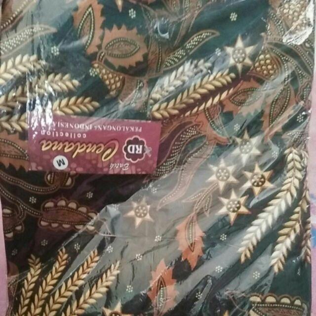 Blouse Lonceng Manggar Batik Sogan Blus Trompet Bells Atasan Seragam Kerja Wanita Kantor Batik Ko