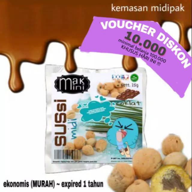 

MAKMINI mas midi SUSsi 25g (sus coklat)