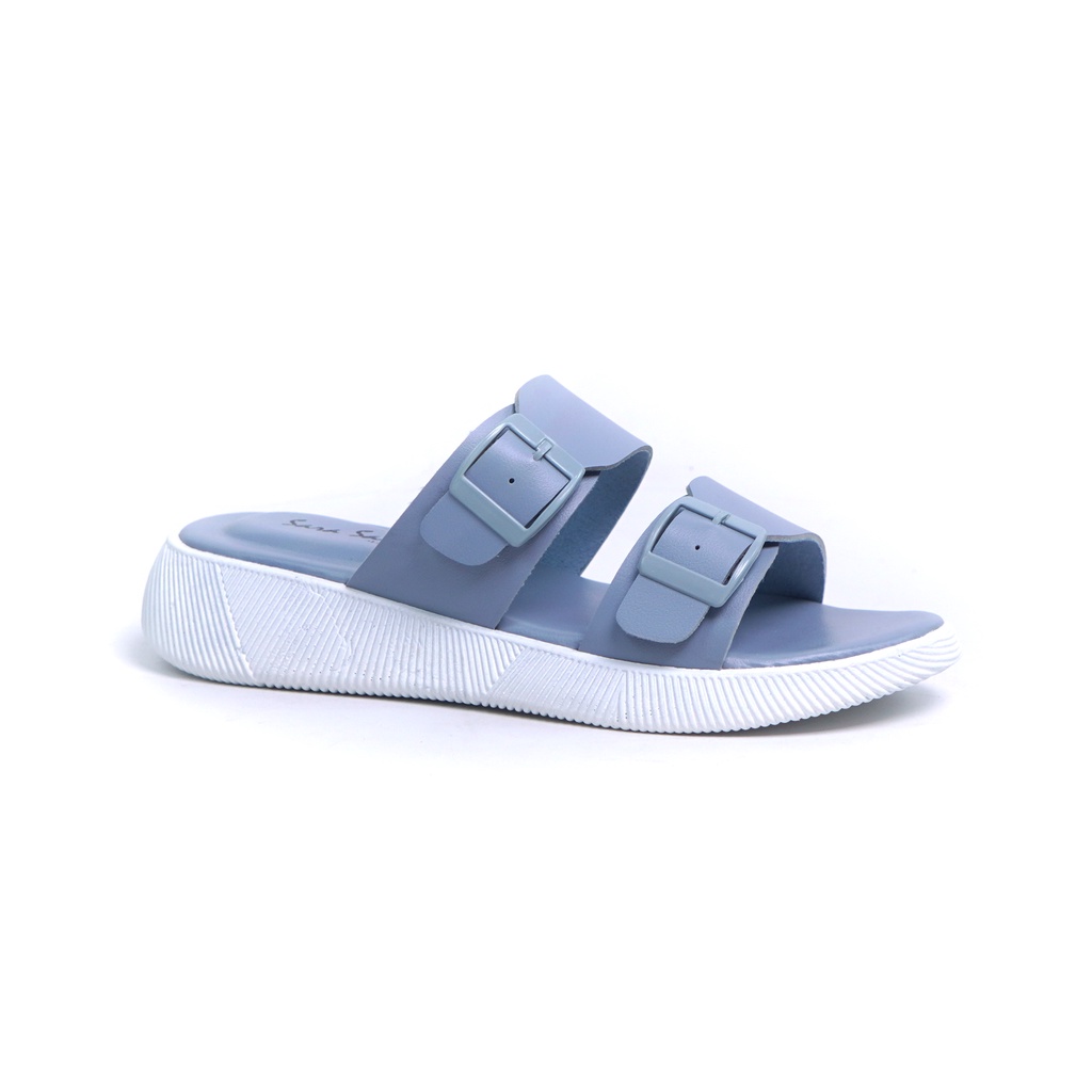 Harga Promo Sarasara JEAN Sandal Birken Wanita Kekinian Terbaru Murah-blue