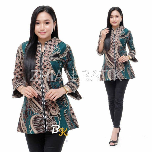 Atasan Batik Wanita Katun Dolbi Dobby Doby Tenun Sutra Tulis Halus Katun ATBM Baron ,Sarombit Atasan