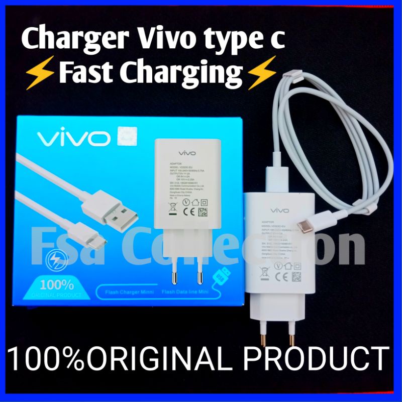 Charger Vivo Type C 100% original Fast Charging