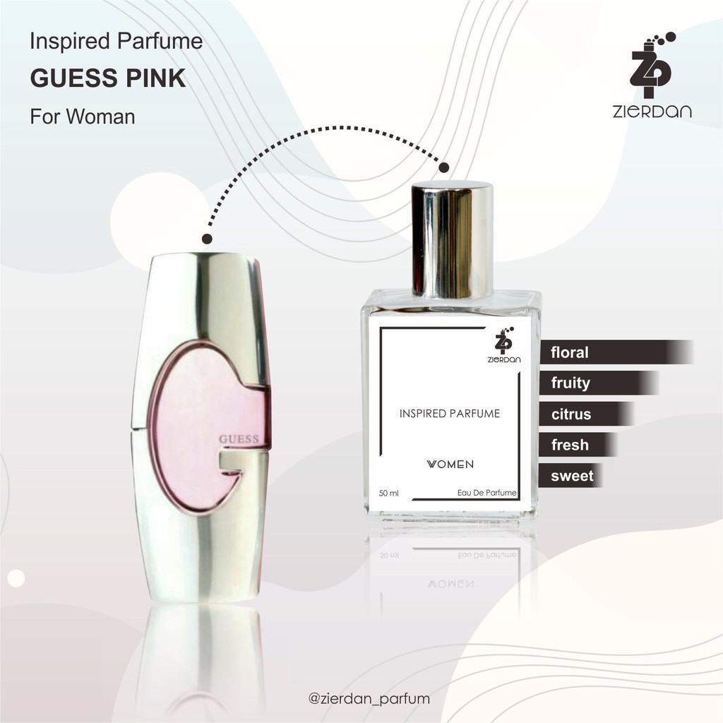 Zierdan Inspired Parfum Guess Pink Parfume Farfum Minyak Wangi Tahan Lama Wanita Cewek