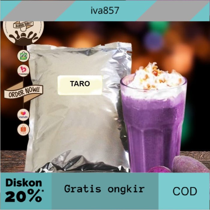 

PROMO Promo Bubuk Taro/Powder Rasa Taro/Bubuk Minuman Taro/Bubuk Premium 1kg GRATIS ONGKIR