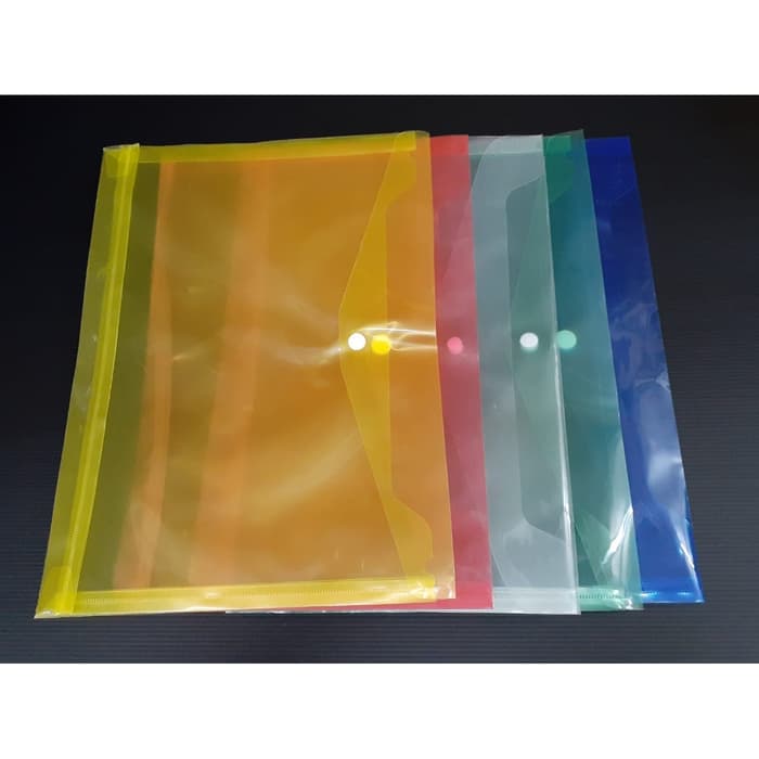 

MAP PLASTIK KANCING FOLIO PER LUSIN | BAG FILE JENIA | ATK - Kuning