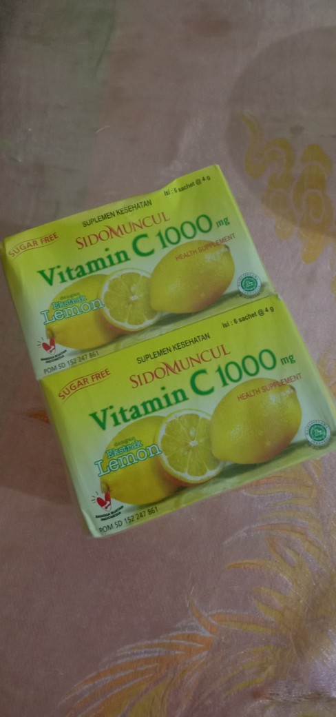Vitamin C 1000 Sidomuncul Harga Box Isi 6 Sachet Vitamin Daya Tahan Tubuh Shopee Indonesia