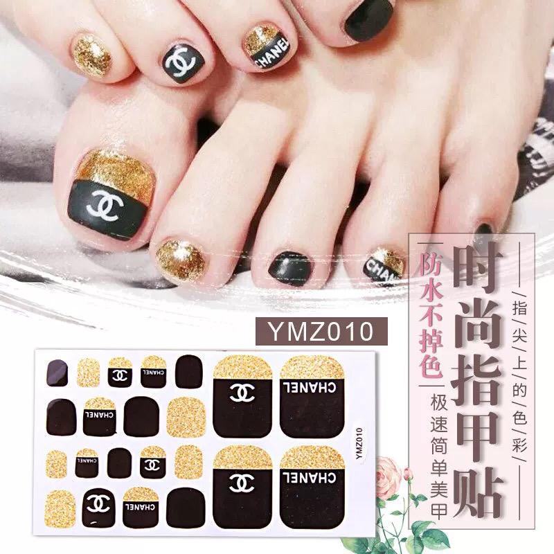 1 set Manis Dan Imut Stiker Kuku Kaki FASHION TEMPELAN KUKU KOREA