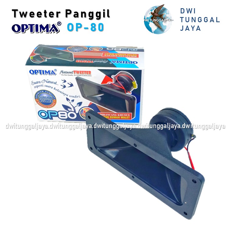 Tweeter Twitter Tuiter Speaker Spiker Panggil Walet OPTIMA OP80 OP 80 Kapasitor dan Kabel AWG