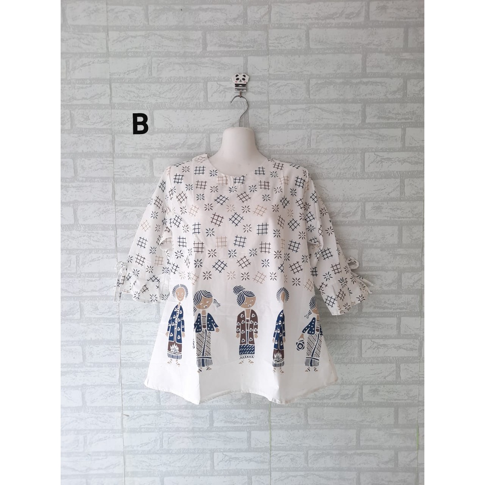 blouse batik lengan lonceng TEJO