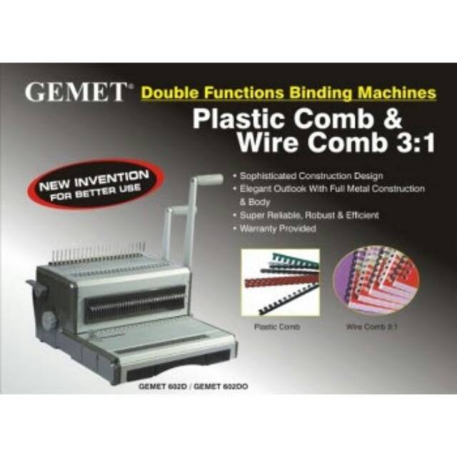 GEMET 602D - Mesin Binding/Jilid #Best Product &amp; High Quality  #ORIGINAL #GARANSI RESMI