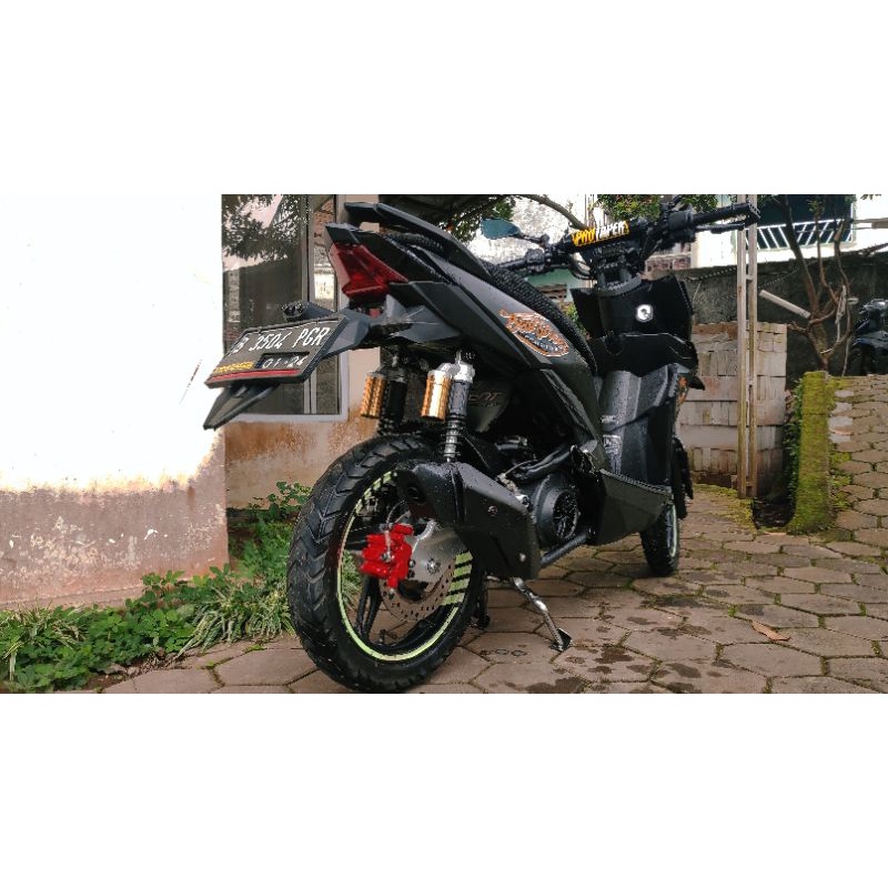 ARM CUSTOM beat, scoopy, spacy, vario 110 FI cakram belakang dan double shockbreaker