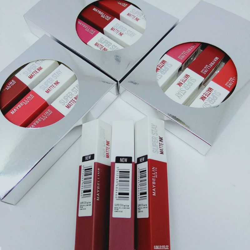 ( Buy 3 Free Bag) Lipstick Maybelline Lip Cream Super Stay Matte