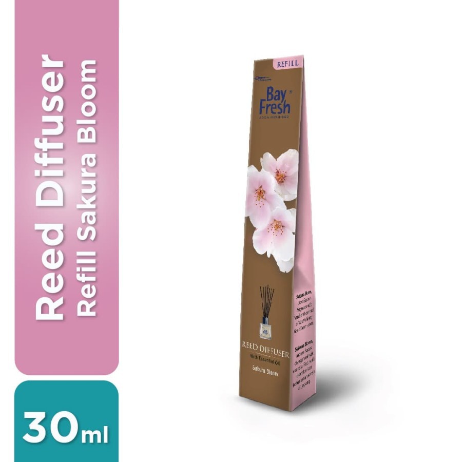 Bay Fresh Reed Diffuser Reffil Pengharum Ruangan Sakura Bloom 30ml