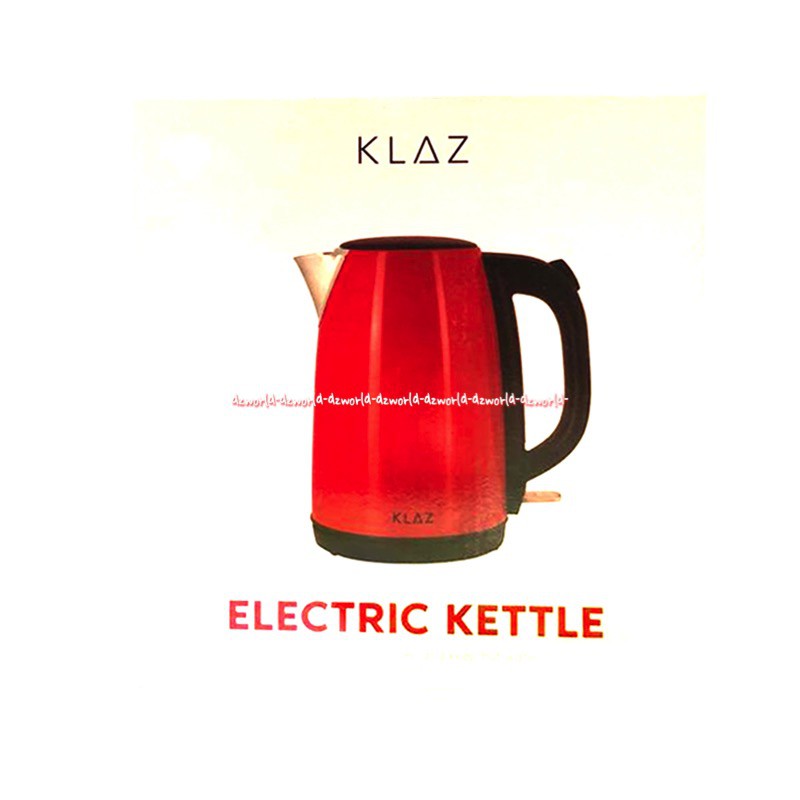 Klaz Water Kettle Teko Listrik Teko Pemanas Air Double Wall 1.7 Liter Daya 800 Watt