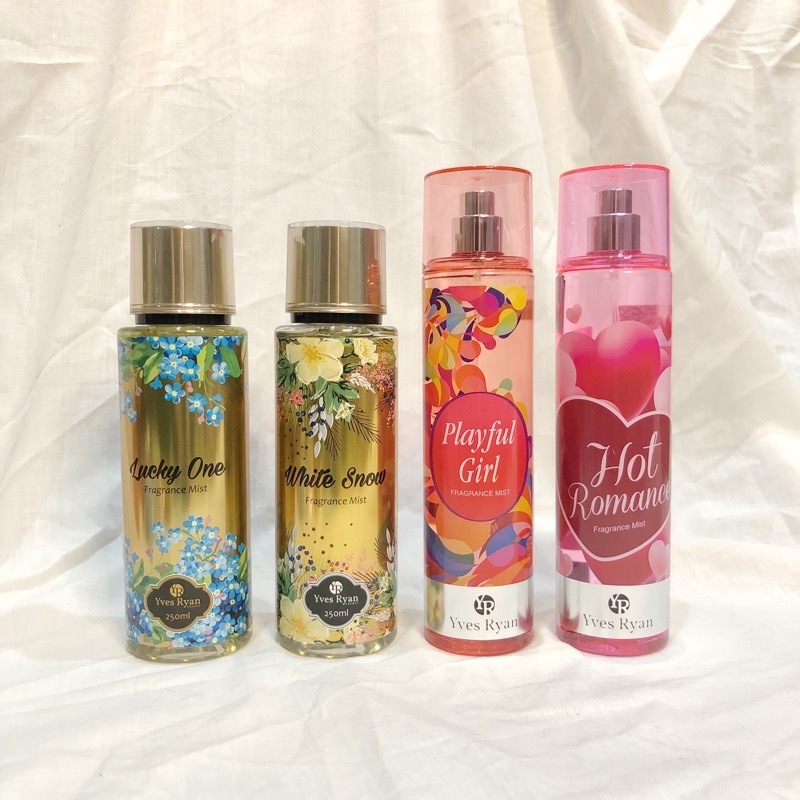 [SALE] Yves Ryan Body Mist 250ml | lucky one white snow hot romance playful girl