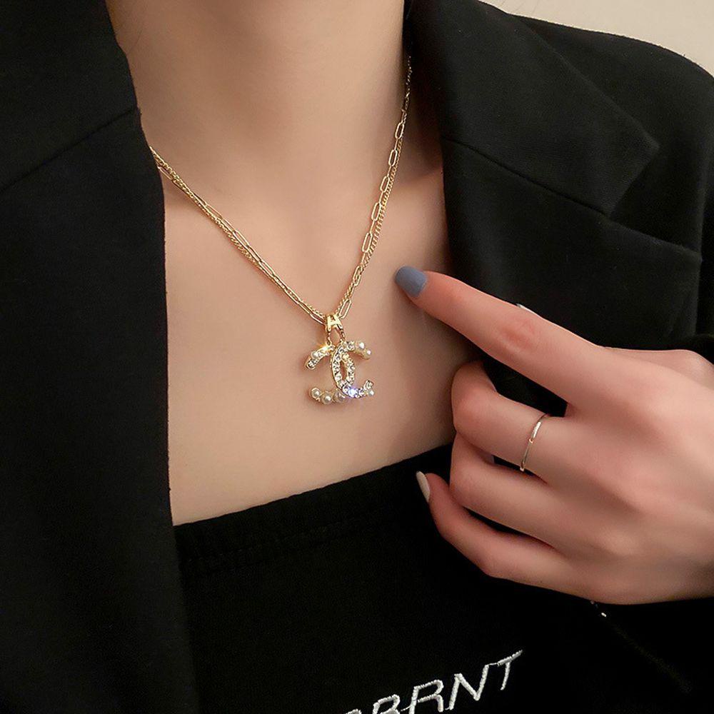 Mxbeauty Wanita Kalung Fashion Hip Hop Mutiara Pernikahan Gadis Hadiah Pria Berlian Imitasi Gaya Korea Choker