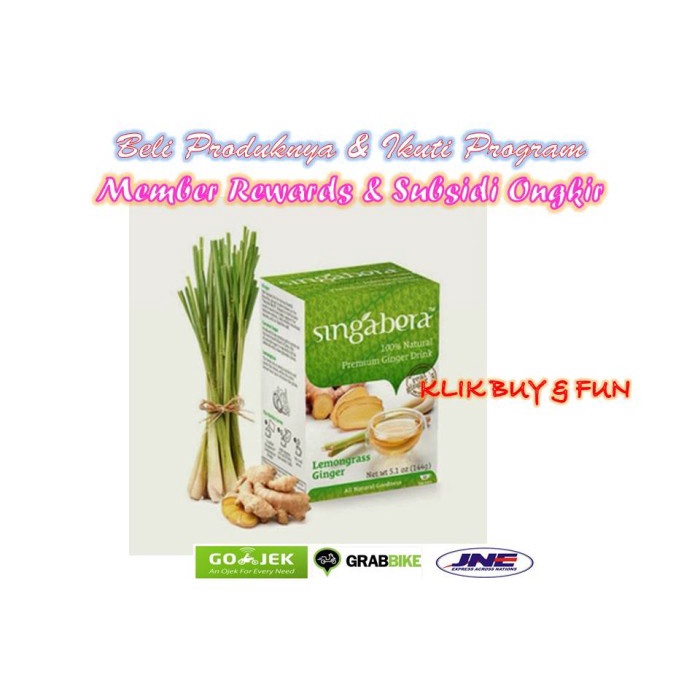 

LAINNYA-KEMASAN-MINUMAN- SINGABERA PREMIUM GINGER DRINK - LEMONGRASS GINGER 12 SACHETS -MINUMAN-