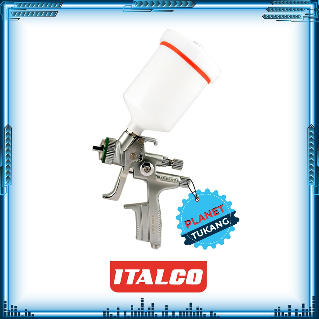Spray Gun Italco 1.3 mm H-5000 H.V.L.P Tabung Atas Italco H 5000