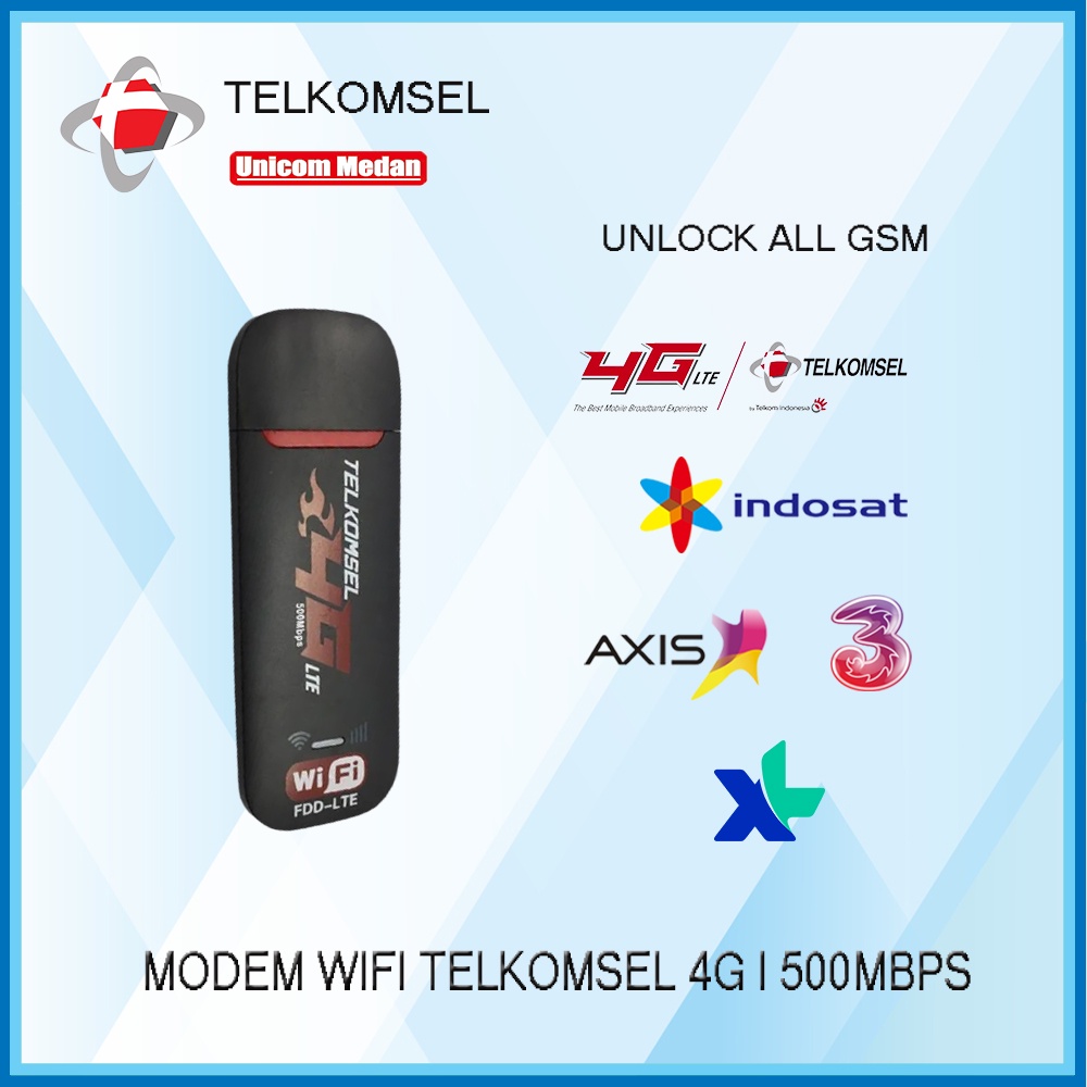 Modem wifi 4G LTE Telkomsel 500Mbps Unlock All GSM