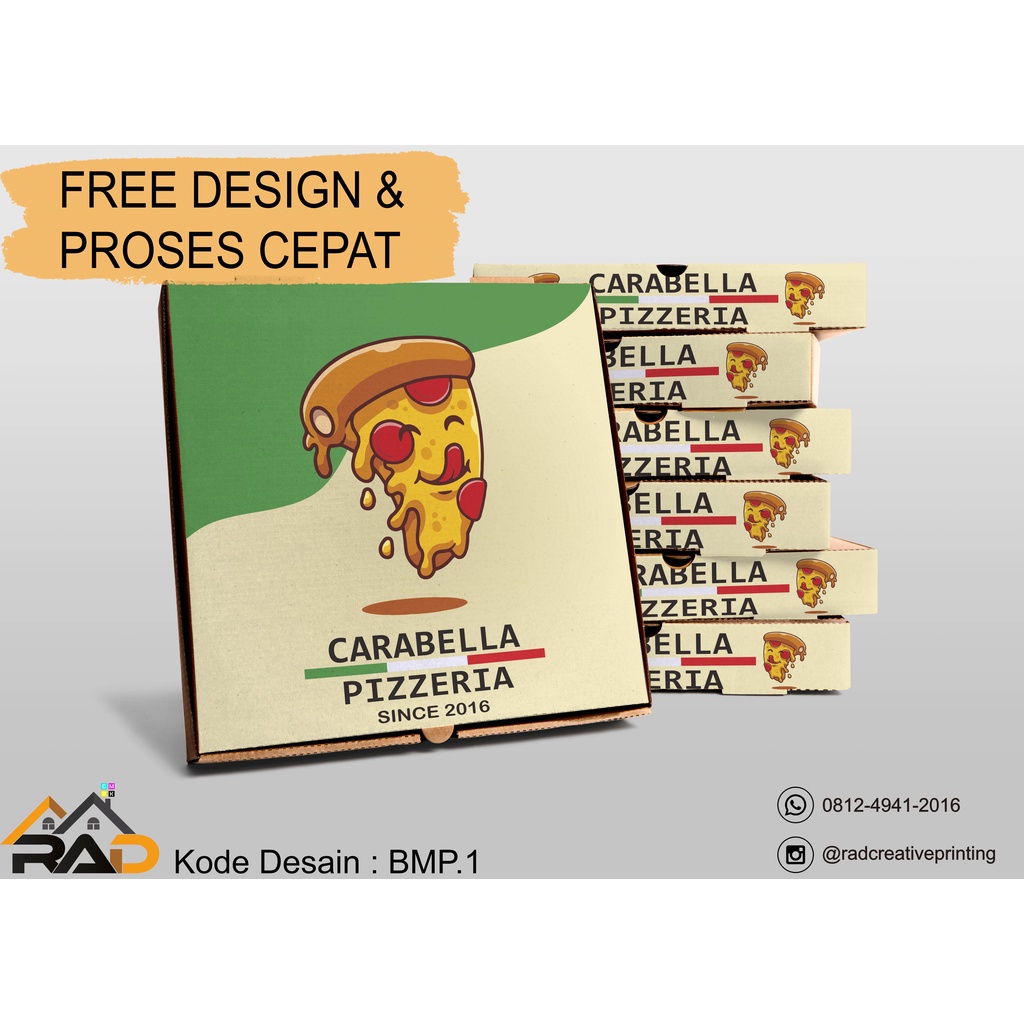 

Dus Pizza Ukuran 20x20x4 cm