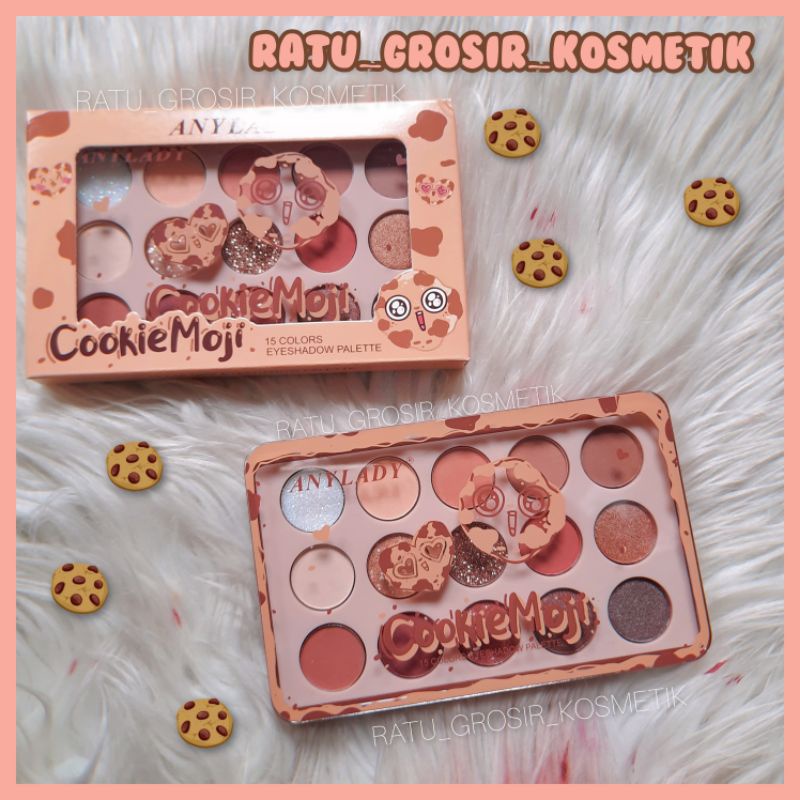 PROMO!!!EYESHADOW PALETTE COOKIE MOJI 15 COLORS ANYLADY NO.888/DREAM LIKE A UNICORN NO.850B/852