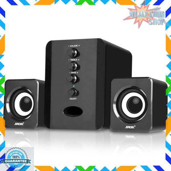 TAFFWARE Sada D-202 Speaker Stereo 2.1 with Subwoofer &amp; USB Power - Black