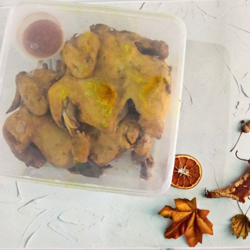 Ayam probiotik bekakak bumbu kuning  2 ekor