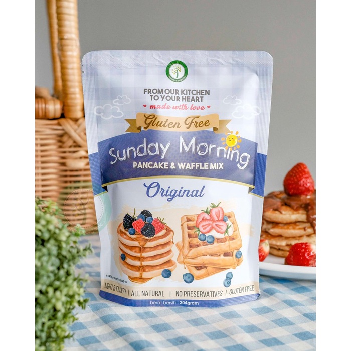 

PROMO [COD] GLUTEN FREE SUNDAY MORNING PANCAKE AND WAFFLE MIX - ORIGINAL 204GR