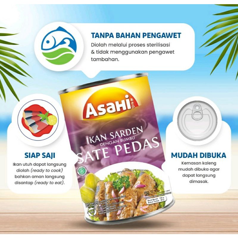 

ASAHI IKAN SARDEN ALL VARIANT 155gr