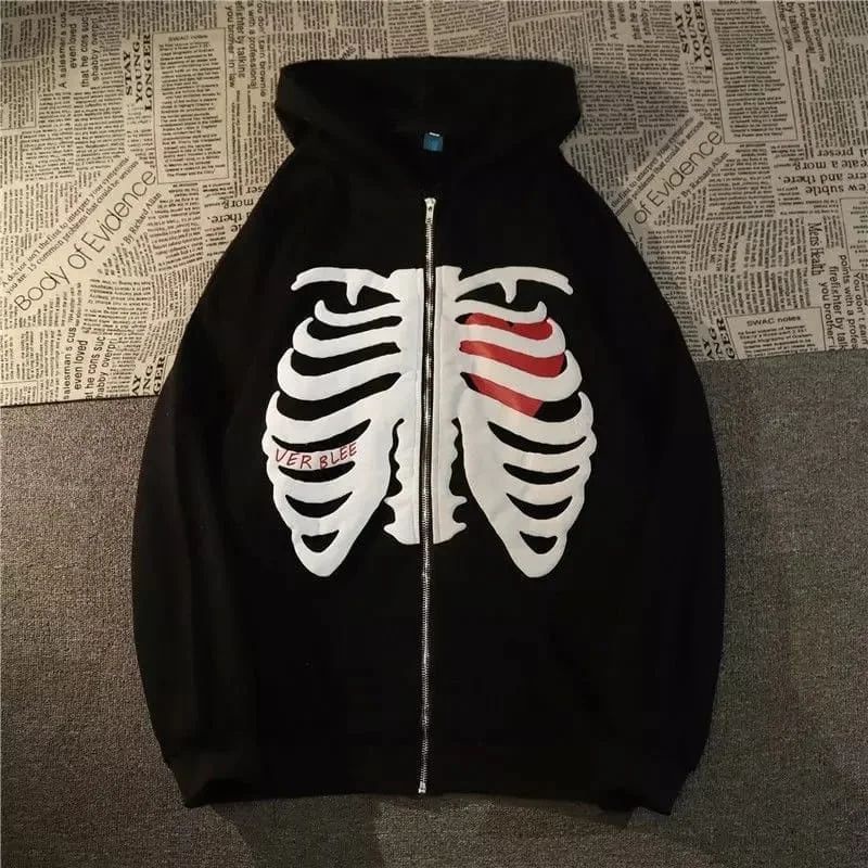 skull cowo hodie ziper