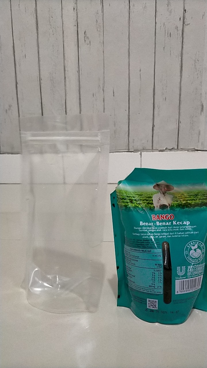 Standing Pouch Clip Zipper - Plastik Kemasan Makanan Minuman 12x20