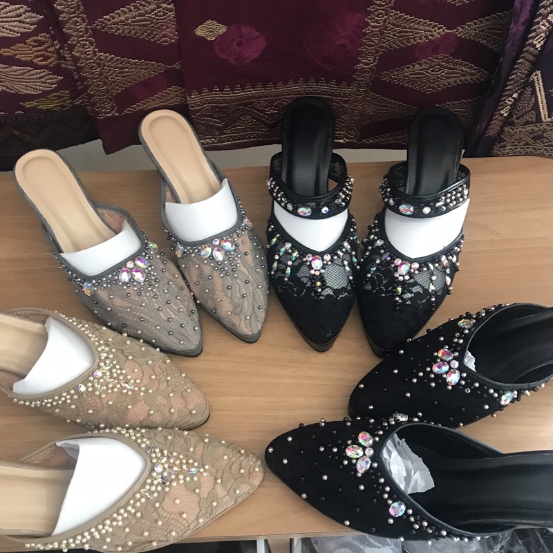 Slop pengantin | slop pengantin wanita | slop cantik | slop murah