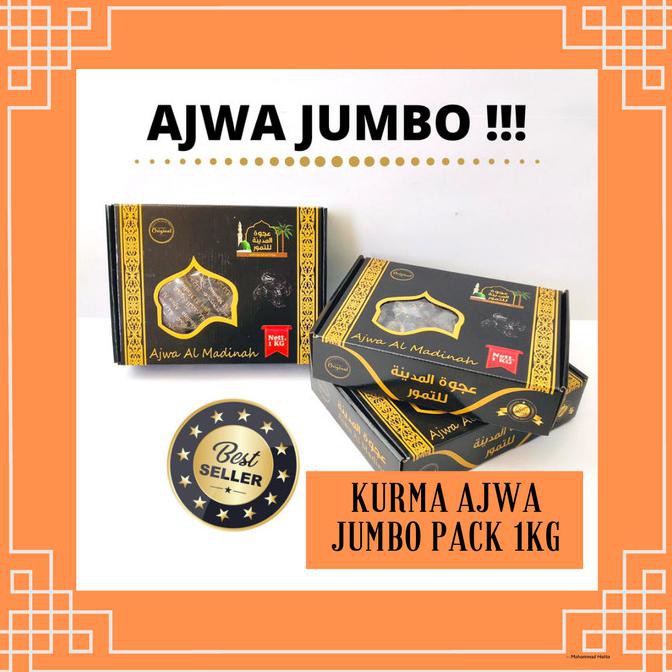 

Kurma Manis / Buah Kurma / Kurma Ajwa Jumbo Pack 1Kg - Harga Normal Ready
