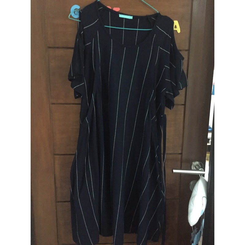 Preloved- Baju couple menyusui biru dongker model kekinian. Harga asli 600an