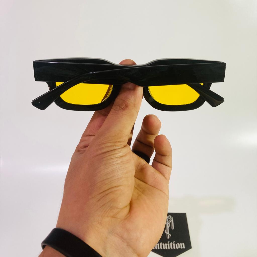 KACAMATA BOLDIE FRAME TEBAL - BLACK YELLOW