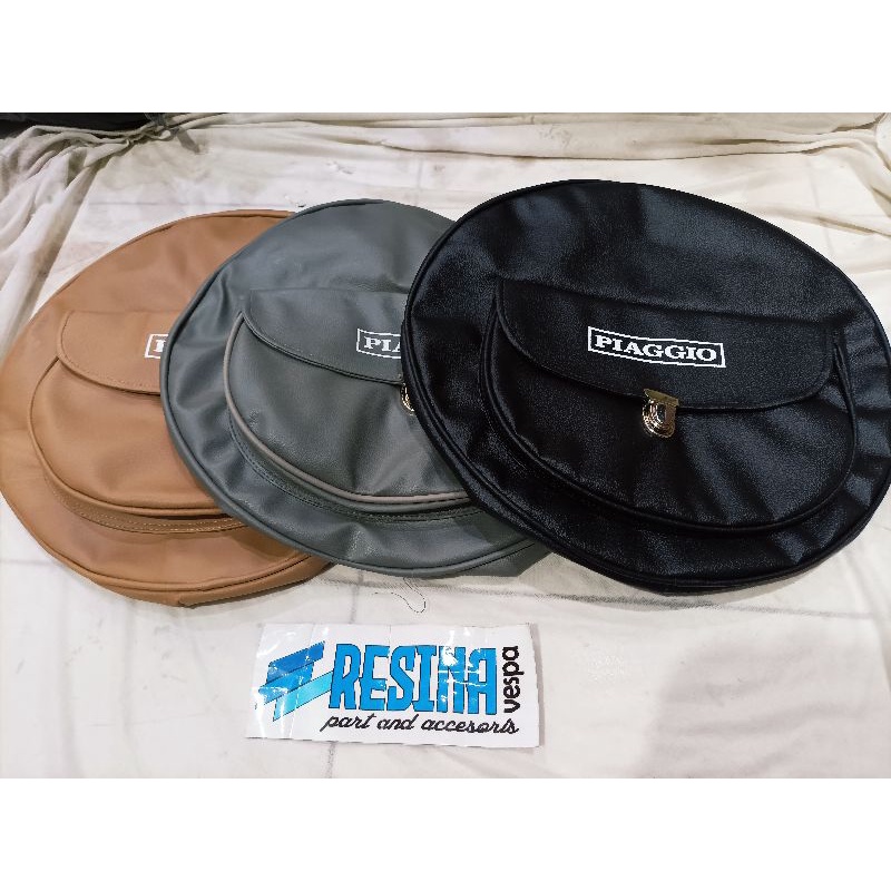 sarung cover ban serep vespa super sprint px excel ring 10 dan 8 bahan bagus kulit jeruk