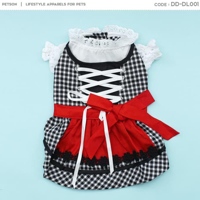 Baju Anjing Maid Dress /Baju hewan