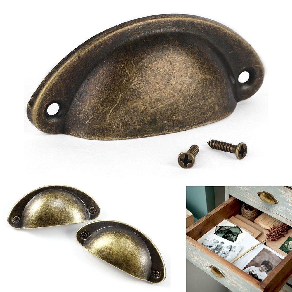 NICKOLAS1 Knob Kitchen Besi Kotak 10pcs/ Lemari Besi Laci Pintu Kerang