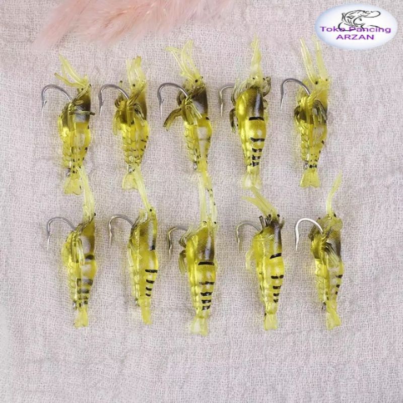 Soft Lure Udang / Umpan Udang Karet ukuran 4cm
