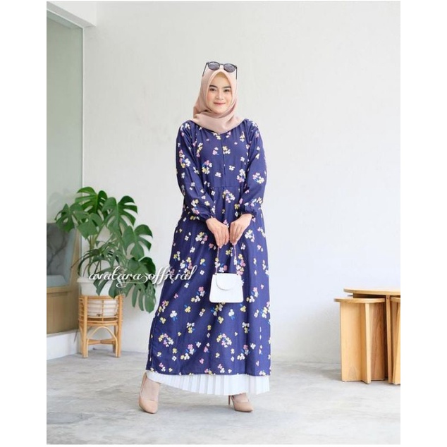 DRESS BUNGA / DRESS WANITA BERMOTIF BUNGA/ DRESS BUNGA BUSUI