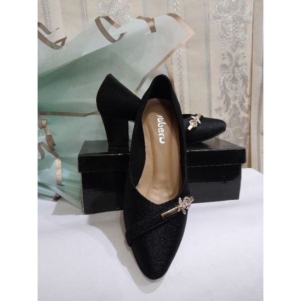 Sepatu Pansus High Heels 7cm l Wanita Sepatu Untuk Kerja