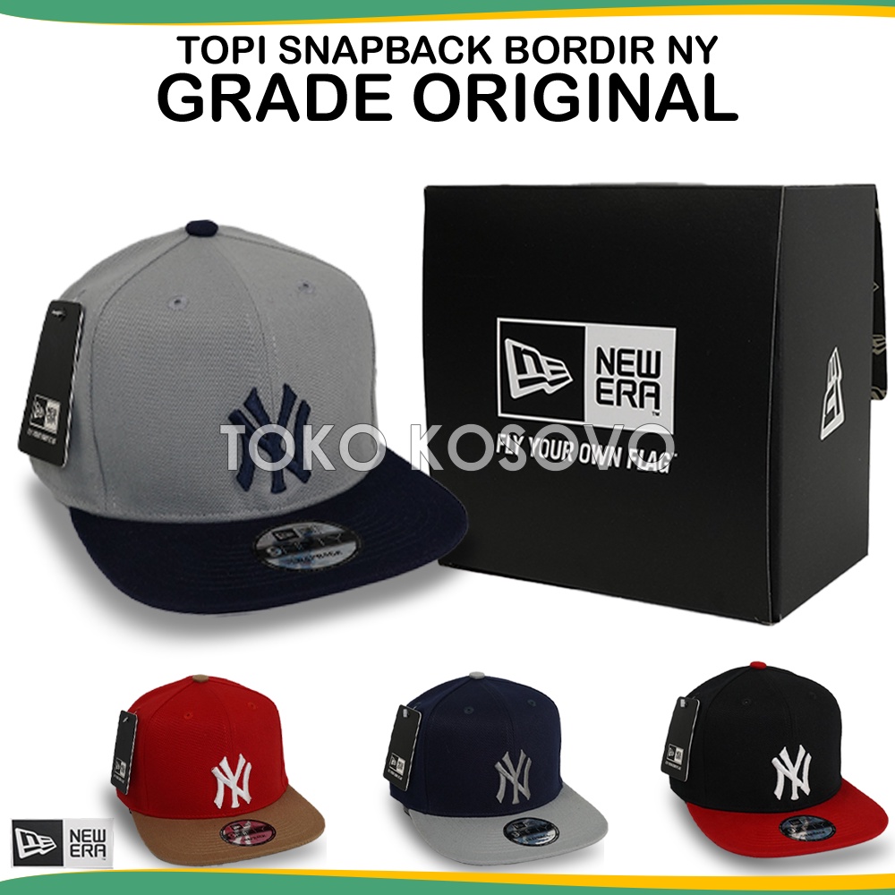 Topi Snapback ORIGINAL Grade Import NY New York Yankess, Topi MLB NBA Hip Hop Rapper Merah Dongker Abu Navy Hitam Logo Bordir Unisex Distro Baseball Bisbol Basseball Pria Wanita Cowo Laki Dewasa Polos Ori 100% Premium Murah Impor Basket NYC YN Racing