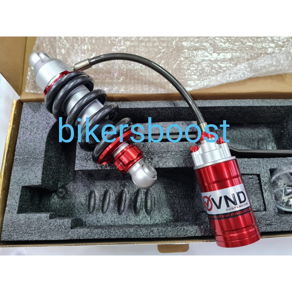 Shockbreaker Shock VND Racing Jupiter MX MX KING 205 mm tabung Titan Red