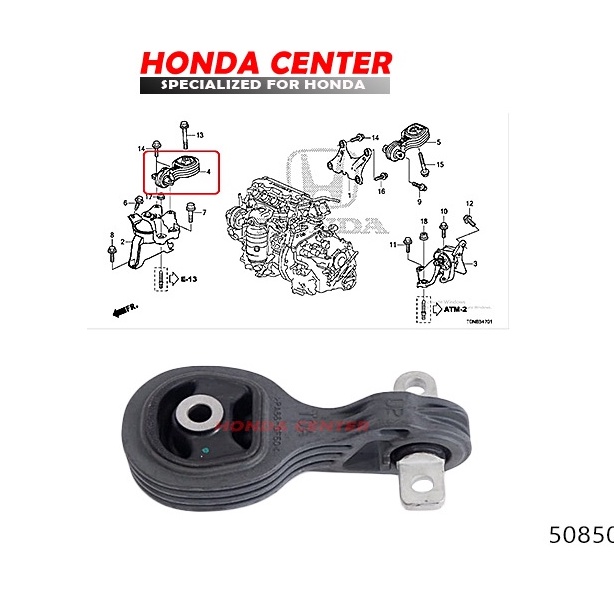 engine mounting gantungan mesin kanan atas crv rm gen4 2013 2014 2015 2016 2017 matik