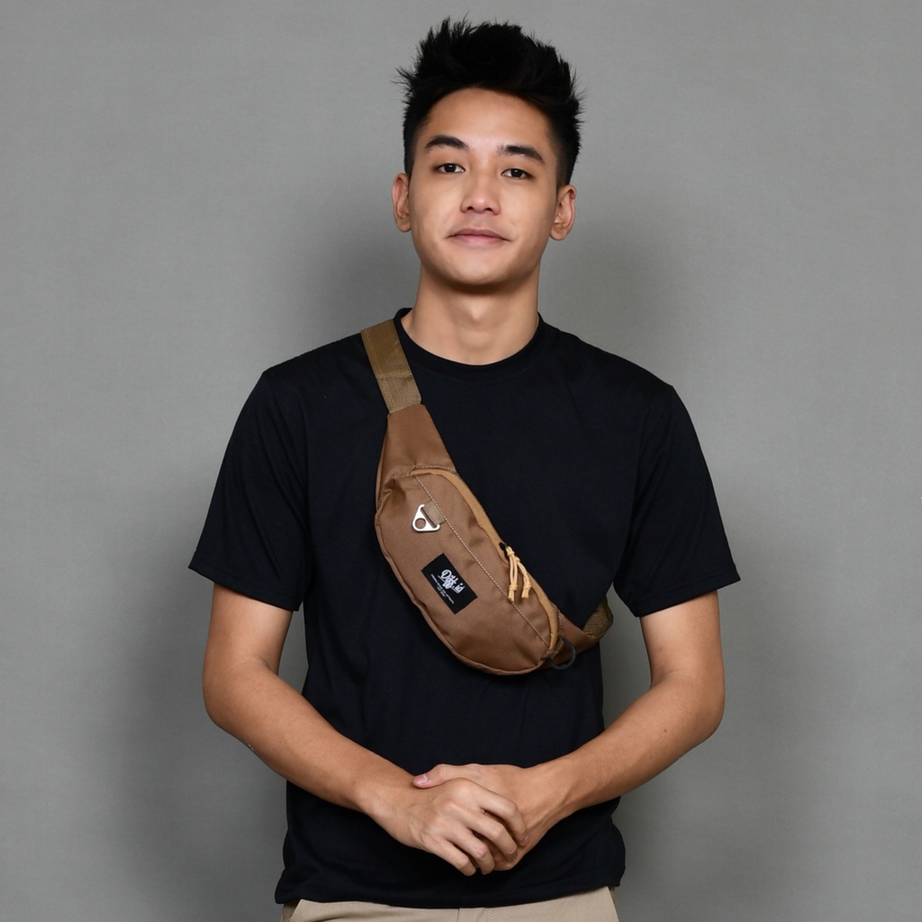 Tas Selempang Pria Cowok Waistbag Simple Tas Slempang Trendy Terbaru