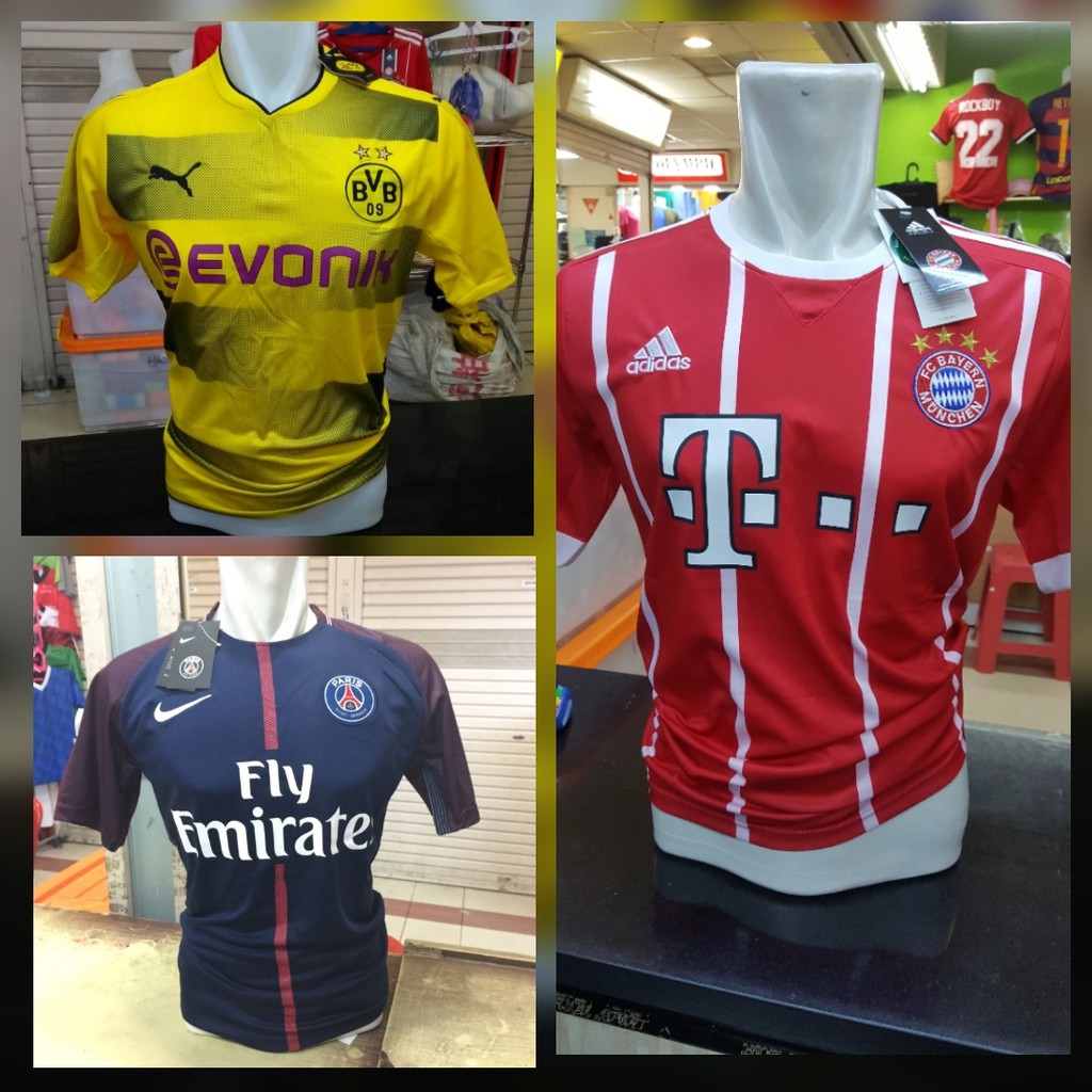 JERSEY BOLA GRADE ORI | LIGA JERMAN | BAYERN MUNCHEN | DORTMUND | PSG
