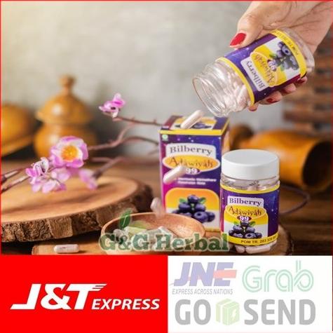TERLARIS Obat Mata Ekstrak BILBERRY ADAWIYAH 99 BPOM 60 Kapsul - Kapsul Bilbery Murah
