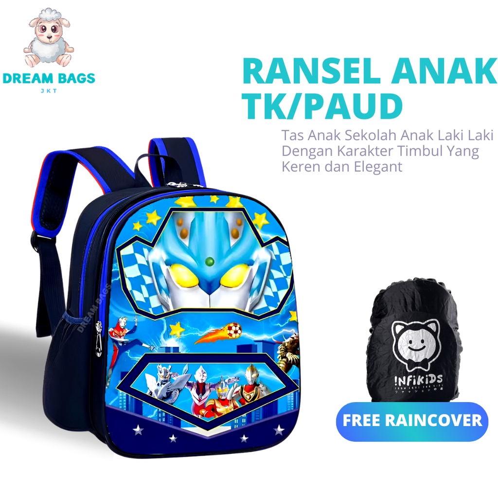 Tas Anak TK Karakter Timbul Import DB-1259