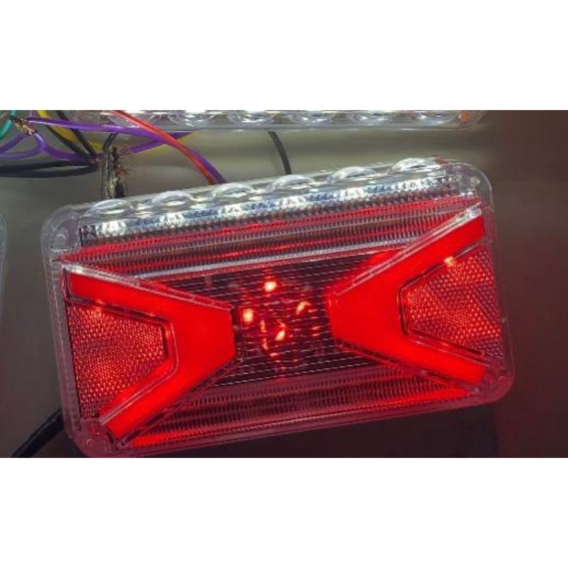 lampu bak samping truk 24 volt model PANAH NEW